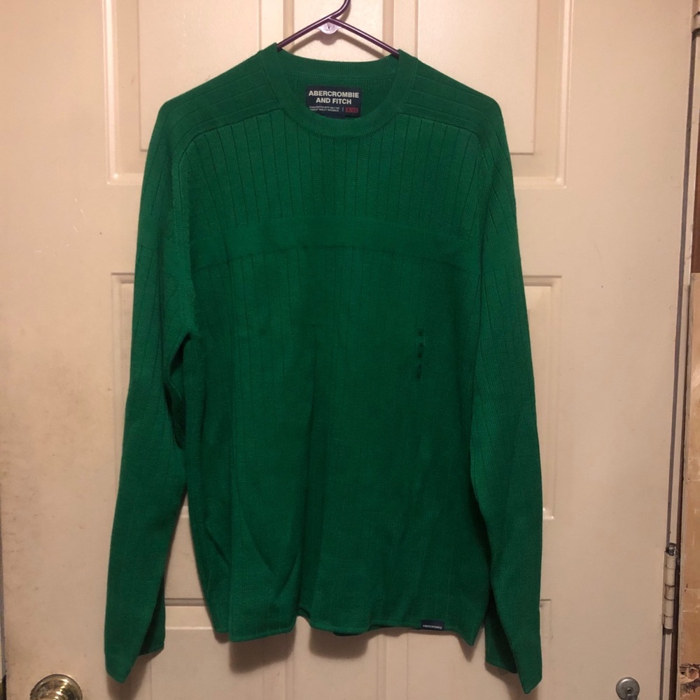 Abercrombie and Fitch Men’s Green Sweater